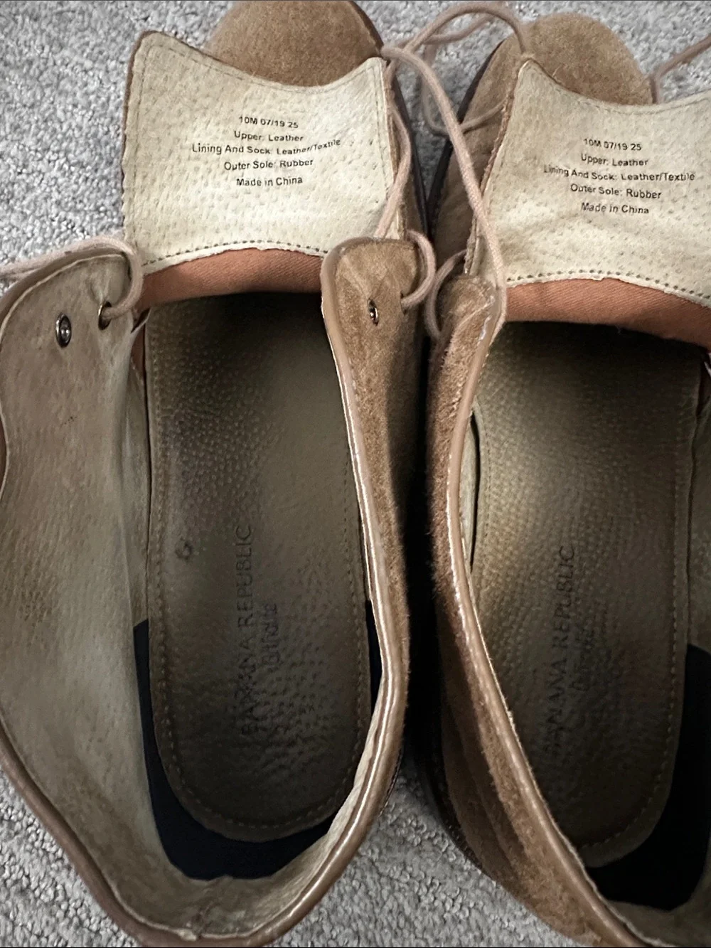 Banana Republic Men's Suede Chukka Boots in Tan